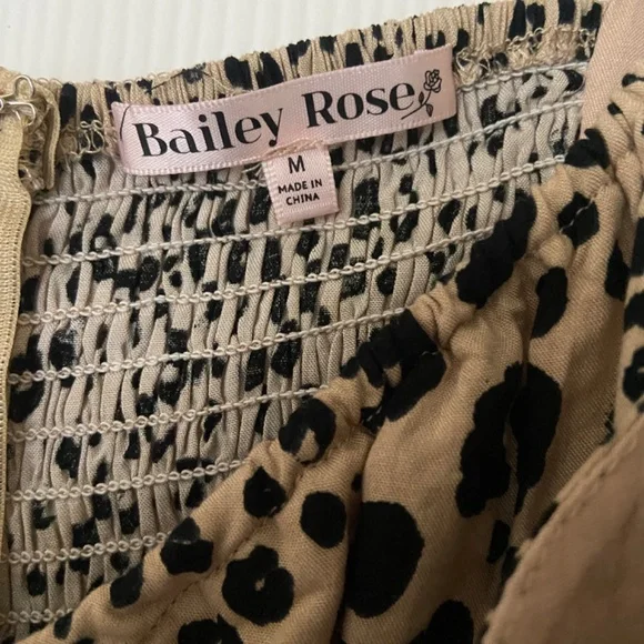 Bailey Rose Cheetah Print Mini Dress dolls kill size M Small mob wife sexy 🐆 - Picture 6 of 7